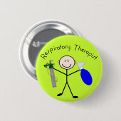 Ademhalingsstelsel-, borstkas- en mediastinumaando ronde button 5,7 cm (Voorkant /achterkant)