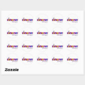 Ademhalingsstelsel-, borstkas- en mediastinumaando ronde sticker (Vel)