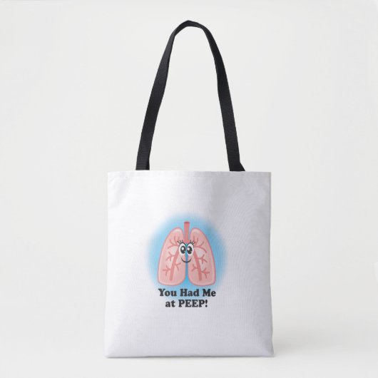 Ademhalingsstelsel-, borstkas- en mediastinumaando tote bag (Voorkant)