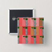 Ademhalingsstelsel-, borstkas- en mediastinumaando vierkante button 5,1 cm (Voorkant /achterkant)