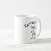 Ademhalingsstelsel-, duwen- en schuurmachines koffiemok (Voorkant rechts)