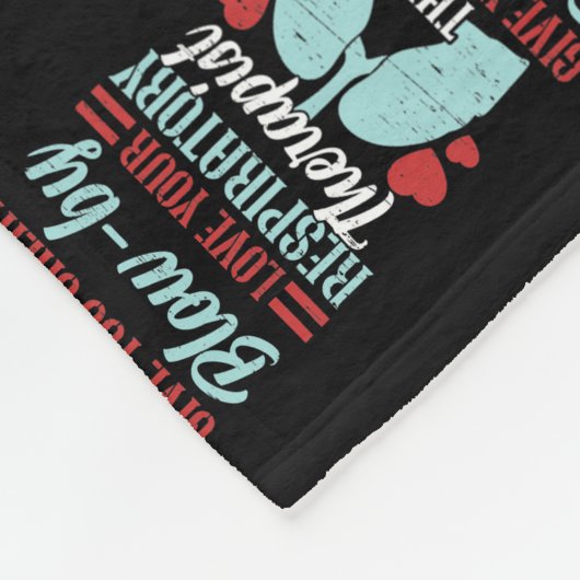 Ademhalingsstelsel- en borstaandoeningen fleece deken (Hoek)