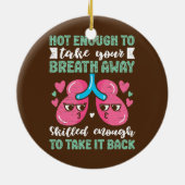 Ademhalingsstelsel- en borstaandoeningen keramisch ornament (Achterkant)