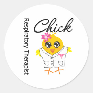 Ademhalingsstelsel- en borstaandoeningen ronde sticker
