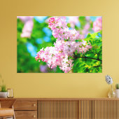 Ademhalingsstelsel Pink Lilacs Canvas Afdruk (Insitu (Woonkamer))