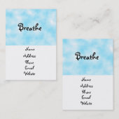 Ademhalingsstelsel-visitekaartjes Visitekaartje (Voorkant / Achterkant)