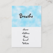 Ademhalingsstelsel-visitekaartjes Visitekaartje (Achterkant)