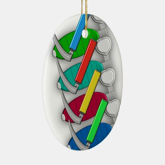 Ademhalingstherapeut Art Giften Keramisch Ornament (Rechts)