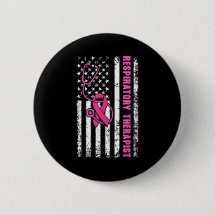 Ademhalingstherapeut Borstkanker Bewustzijn Ronde Button 5,7 Cm