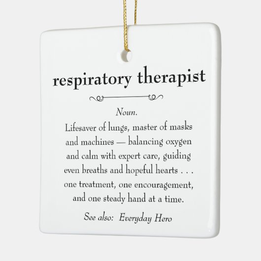 Ademhalingstherapeut Definitie Bedankt Gift Keramisch Ornament (Links)