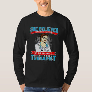 Ademhalingstherapeut en gelooft dat ze kan maken t-shirt