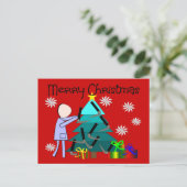 Ademhalingstherapeut Funny Christmas-Kaarten Feestdagenkaart (Staand voorkant)