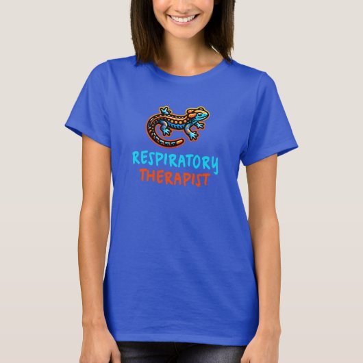 Ademhalingstherapeut Gecko T-shirt (Voorkant)