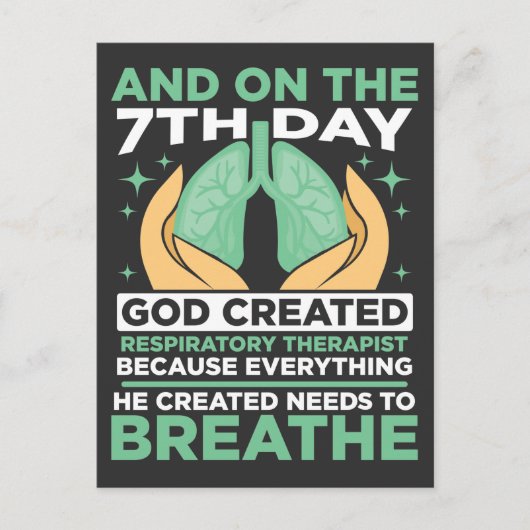 Ademhalingstherapeut Gezondheidszorg Briefkaart (Voorkant)