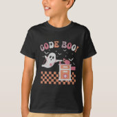 Ademhalingstherapeut Halloween Code Boo Spooky Re T-shirt (Voorkant)