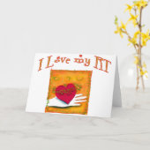 Ademhalingstherapeut "I LOVE MY RT" Geschenken Kaart (Gele Bloem)