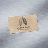 Ademhalingstherapeut longmonoloog Minimale longen Magnetisch Visitekaartje (Voorbeeld)