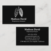 Ademhalingstherapeut longmonoloog Minimale longen Visitekaartje (Voorkant / Achterkant)