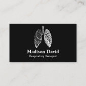 Ademhalingstherapeut longmonoloog Minimale longen Visitekaartje (Voorkant)