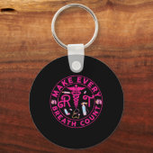 Ademhalingstherapeut maakt elke ademtelling RT N Sleutelhanger (Voorkant)