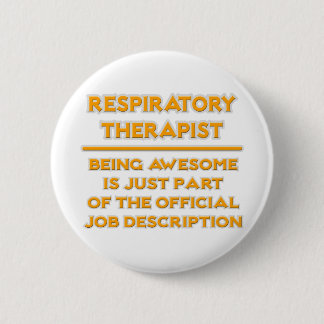 Ademhalingstherapeut .. Officiële functiebeschrijv Ronde Button 5,7 Cm