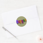 Ademhalingstherapeut "Oxygen" T-Hemden en Giften Ronde Sticker (Envelop)