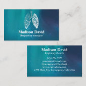 Ademhalingstherapeut pulmonoloog Galaxy Visitekaartje (Voorkant / Achterkant)