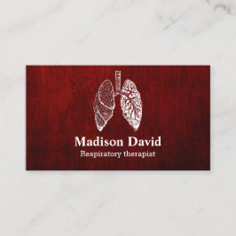 Ademhalingstherapeut pulmonoloog Red Visitekaartje