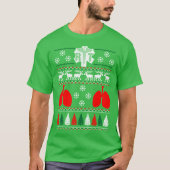 Ademhalingstherapeut RT Ugly KerstSweater T-shirt (Voorkant)