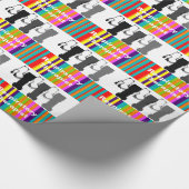 Ademhalingstherapeut Ventilatoire Gift Wrap Stripe Cadeaupapier (Hoek)