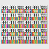 Ademhalingstherapeut Ventilatoire Gift Wrap Stripe Cadeaupapier (Vlak)