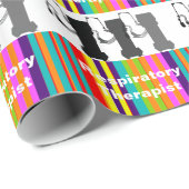 Ademhalingstherapeut Ventilatoire Gift Wrap Stripe Cadeaupapier (Rol Hoek)