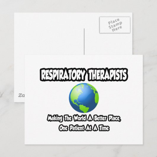 Ademhalingstherapeuten...Wereld een betere plek Briefkaart (Voorkant / Achterkant)