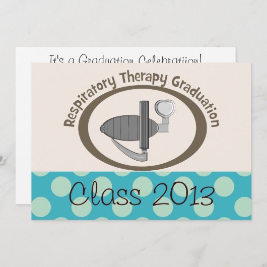 Ademhalingstherapeutische Afstuderen nodigt 2013 A Kaart (Voorkant / Achterkant)