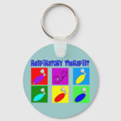 Ademhalingstherapeutische Pop Kunstontwerpen Gifte Sleutelhanger (Voorkant)