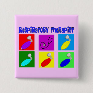 Ademhalingstherapeutische Pop Kunstontwerpen Gifte Vierkante Button 5,1 Cm