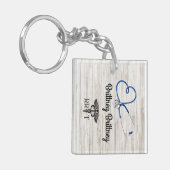 Ademhalingstherapie Aangepaste acrylaat Sleutelhan Sleutelhanger (Voorkant Links)