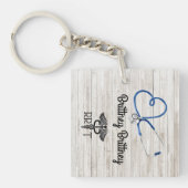 Ademhalingstherapie Aangepaste acrylaat Sleutelhan Sleutelhanger (Voorkant)