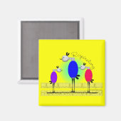 Ademhalingstherapie "Ambu Birds" Giften Magneet (Voorkant / Achterkant)