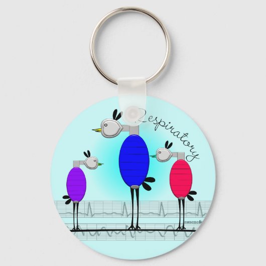 Ademhalingstherapie "Ambu Birds" Giften Sleutelhanger (Voorkant)