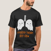 Ademhalingstherapie Boo Crew Lungs Halloween T-shirt (Voorkant)