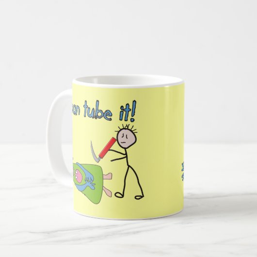 Ademhalingstherapie geeft: "Ik kan het buigen!" Koffiemok (Voorkant links)