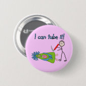 Ademhalingstherapie geeft: "Ik kan het buigen!" Ronde Button 5,7 Cm (Voorkant /achterkant)