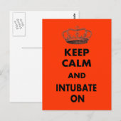 Ademhalingstherapie geeft "Kalm houden en..." Briefkaart (Voorkant / Achterkant)