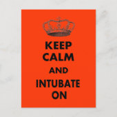 Ademhalingstherapie geeft "Kalm houden en..." Briefkaart (Voorkant)