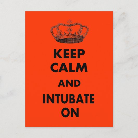 Ademhalingstherapie geeft "Kalm houden en..." Briefkaart (Voorkant)