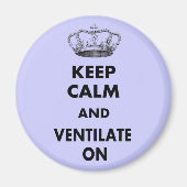 Ademhalingstherapie geeft "Kalm houden en..." Magneet (Voorkant)