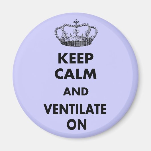 Ademhalingstherapie geeft "Kalm houden en..." Magneet (Voorkant)