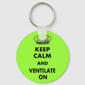 Ademhalingstherapie geeft "Kalm houden en..." Sleutelhanger (Voorkant)