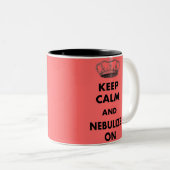 Ademhalingstherapie geeft "Kalm houden en..." Tweekleurige Koffiemok (Voorkant rechts)